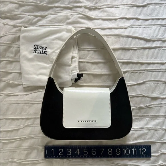 Simon Miller Black and White Retro Bag with Dust Bag - Picture 4 of 5